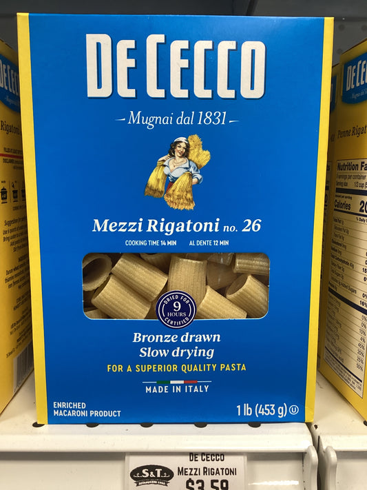 Dececco Mezzi Rigatoni